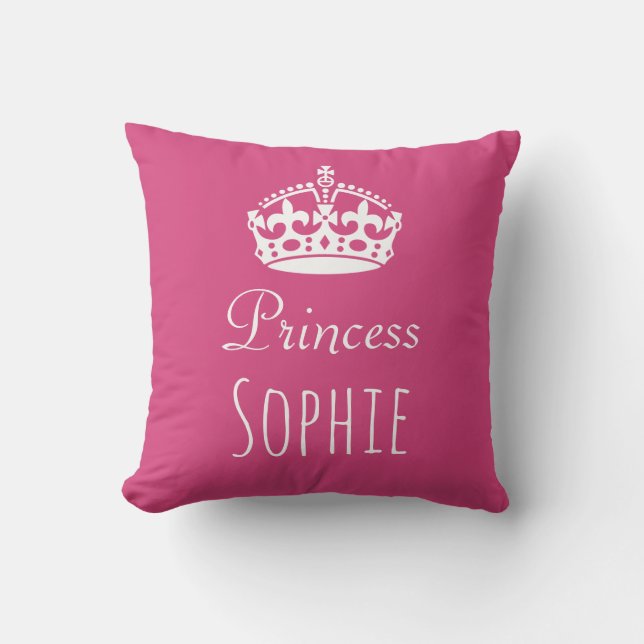 La princesse (tout nom) a personnalisé le coussin (Recto)