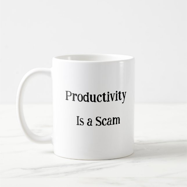 La productivité est une arnaque drôle de tasse (Gauche)