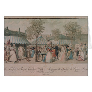 La promenade de jardin de Palais Royal, 1787