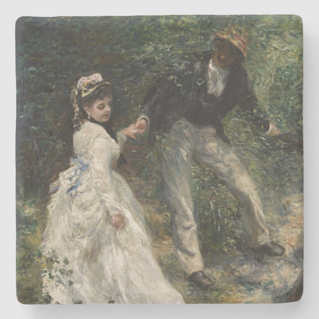 La Promenade Malerische Kunst, Dichtung und Musik Steinuntersetzer (Vorderseite)