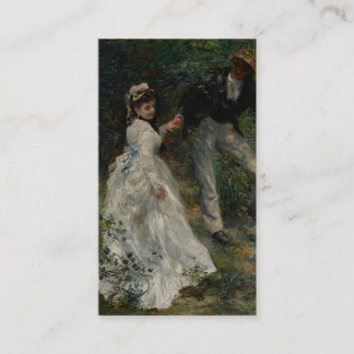 La-Promenade, Pierre-Auguste Renoir 1870 Visitenkarte