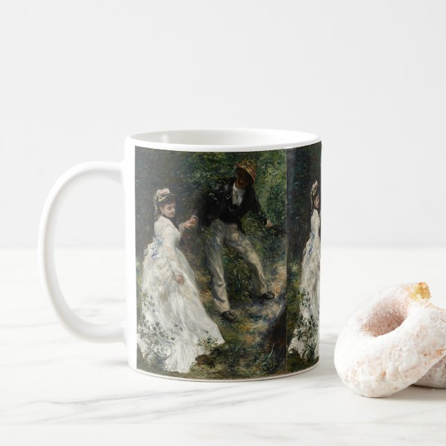 La Promenade Renoir Malerei Kaffeetasse (Mit Donut)