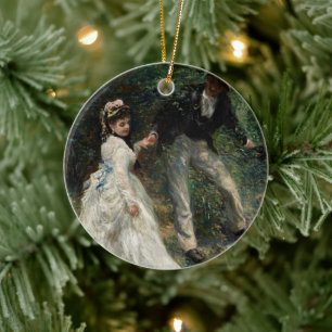 La Promenade Renoir Malerei Keramik Ornament