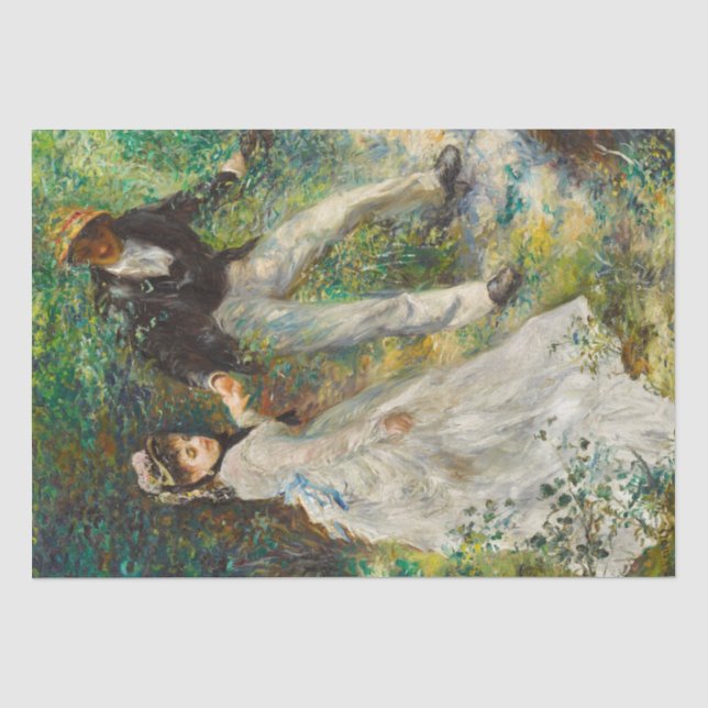 La Promenade vom Renoir Shabby Chic Seidenpapier (Vorderseite)