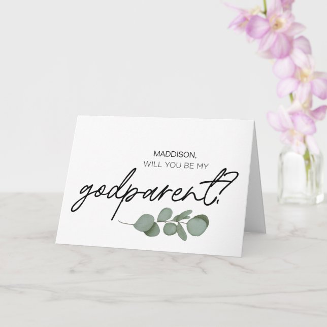 La Proposition Godparent Serez-Vous Ma Carte Godpa (Orchidée)