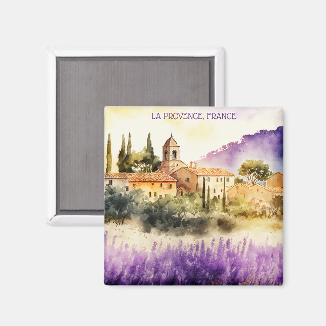 La Provence Frankreich Malerei Magnet (Vorderseite/Rückseite)