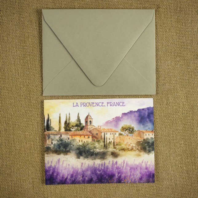 La Provence Frankreich Malerei Postkarte (la provence france postcard)