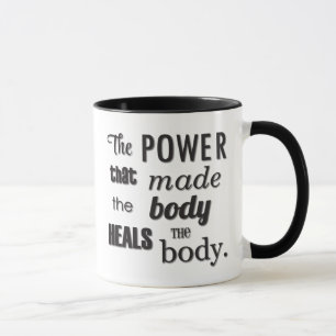 La puissance qui a fait la tasse de chiropractie