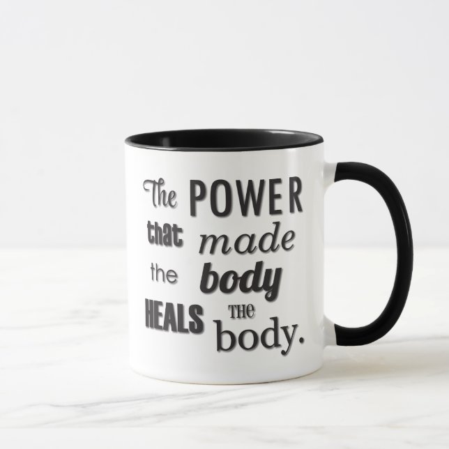 La puissance qui a fait la tasse de chiropractie (Droite)