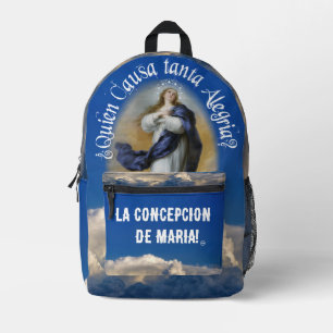 La Purísima in Nicaragua - Unbefleckte Jungfrau Ma Bedruckter Rucksack