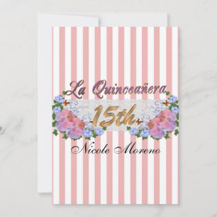La Quinceanera 15e anniversaire invitation fête