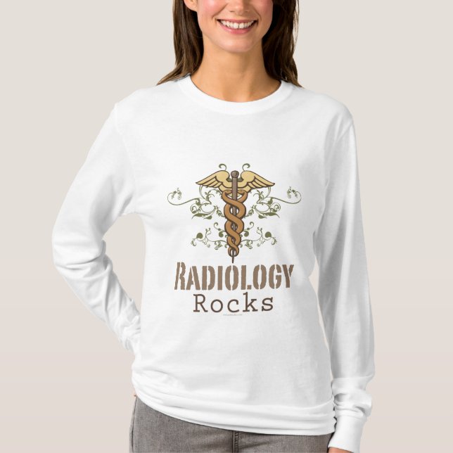 La radiologie bascule le long T-shirt de douille (Devant)