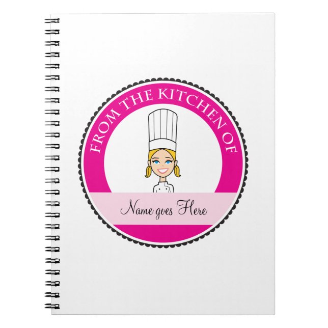 La recette #1 personnalisé par carnet de la fille (Devant)