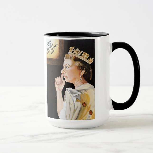 La reine "a sélectionné" une tasse de Jubliee de (Droite)