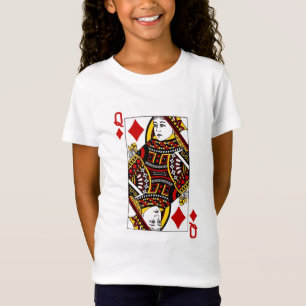 La Reine de filles du T-shirt de diamants