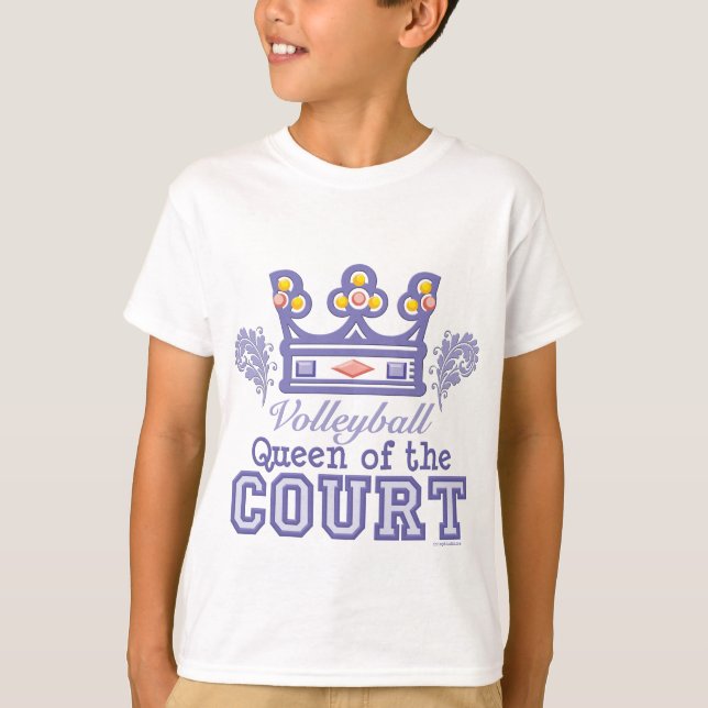 La reine du volleyball de cour badine le T-shirt (Devant)