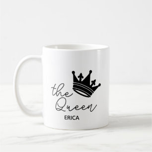 La reine Mug de couronne personnalisé Cadeau femme