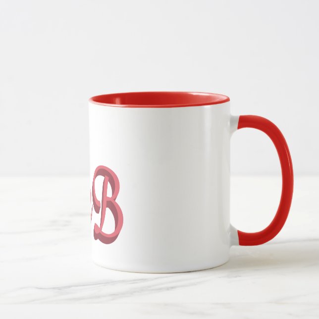 La Reine tasse rose et noire de B (Droite)