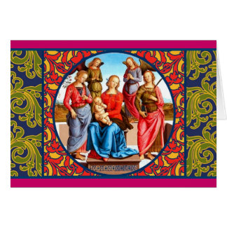 La Renaissance Madonna et carte d'enfant