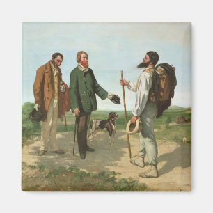La Rencontre, oder Bonjour Monsieur Courbet, 1854 Magnet