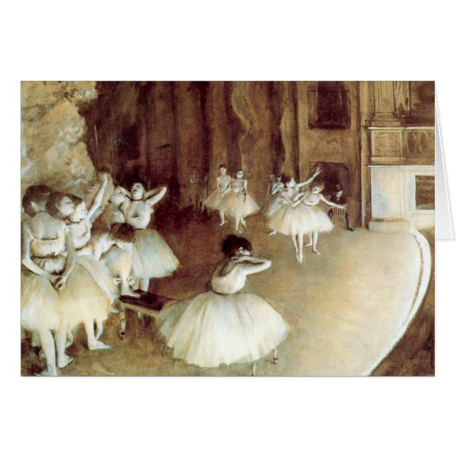 La répétition de Degas sur scène (Devant Horizontal)
