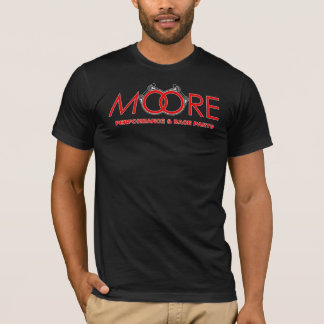 La représentation de Moore partie le T-shirt - dos