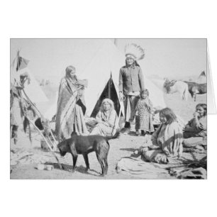 La réservation de Sioux au pin Ridge, le Dakota du