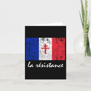 La Resistance - Die französische Flagge Frankreich Karte