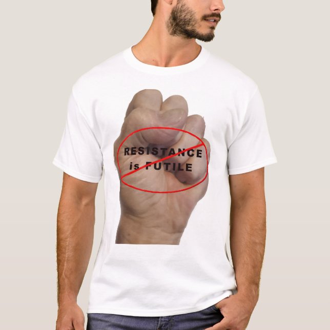 La résistance n'est PAS Futile, T-shirt homme (Devant)