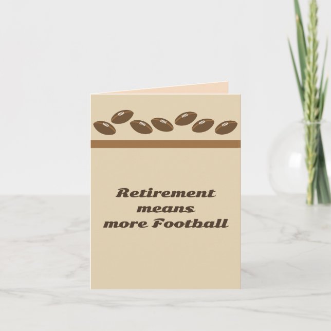 La Retraite Signifie Plus De Carte De Football (Devant)