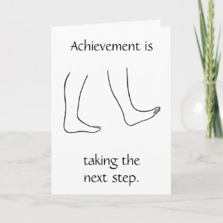 La réussite est de faire le prochain pas. Cartes d