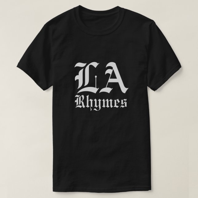 LA Rhymes T - Shirt (Design vorne)