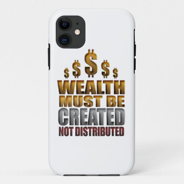 La richesse doit être coque iphone non distribué (Dos)