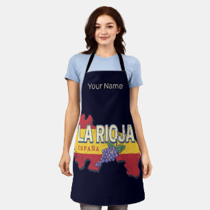 La Rioja Spanien Retro Region Weinkultur und Vinta Schürze