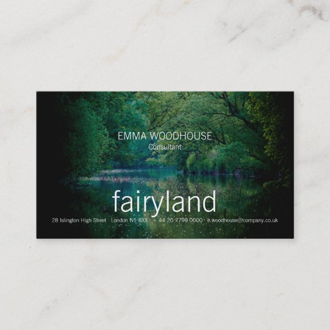 La rivière • Modèle de carte de visite (Devant)