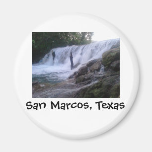 La rivière San Marcos tombe aimant de bouton