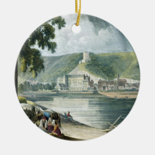 La Roche, "von den Ansichten über die Seine", Keramikornament