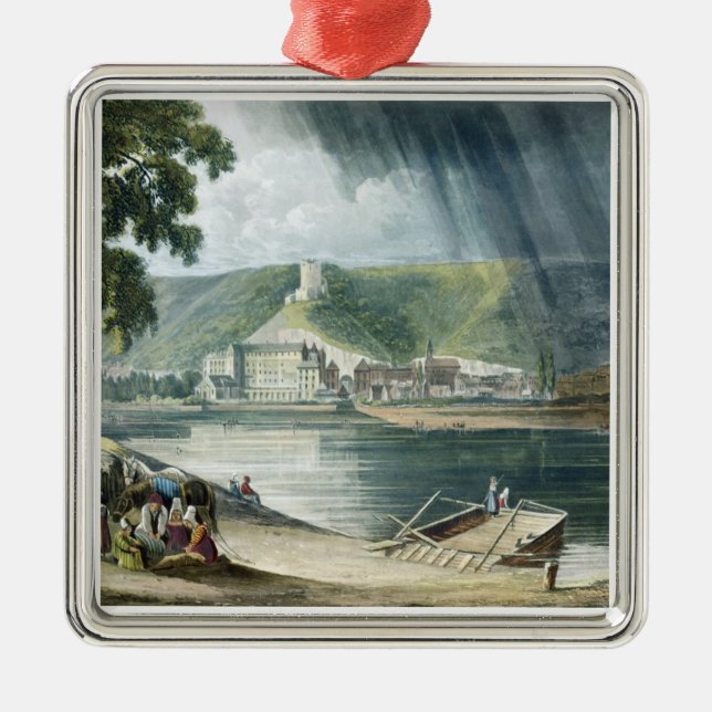La Roche, "von den Ansichten über die Seine", Silbernes Ornament (Vorne)