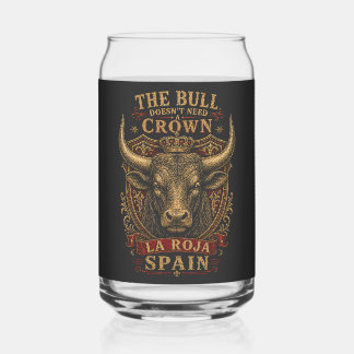 La Roja Spanien Stier Fußball Fan  Dosenglas