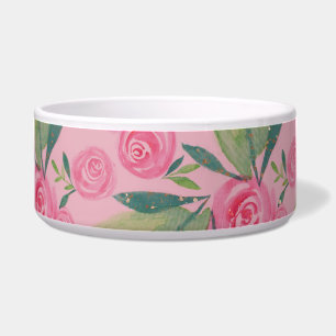 La Rosa Aquarellpastellfarben Muster Blumenmuster Napf