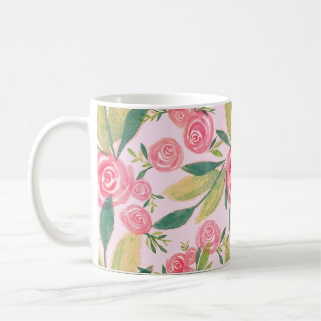 La Rosa Whimsy Gold Floral Mug (Gauche)