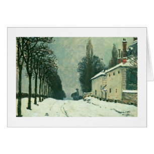 La Route de Louveciennes, Hiver, 1874 (Öl auf can