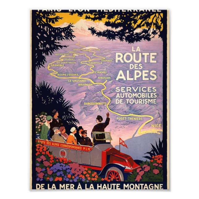 La route des Alpes Fotodruck (Vorne)