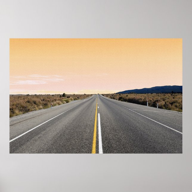 La route vers nulle part 36 x 24 Poster (Devant)