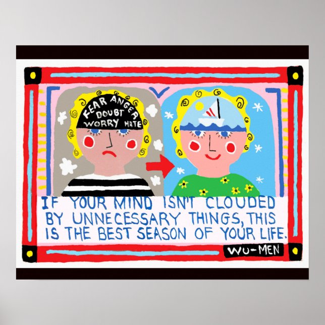 La sagesse d'une affiche zen (Devant)