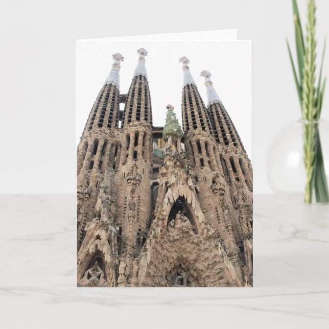 La Sagrada Familia - Barcelone - carte de voeux (Devant)
