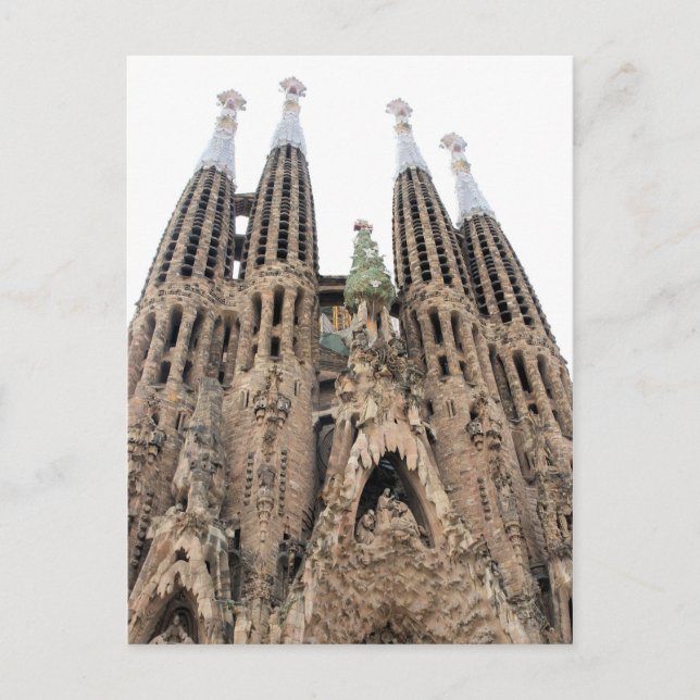 La Sagrada Familia - Barcelone, Espagne Carte post (Devant)