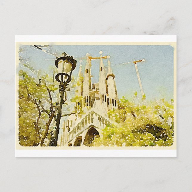 La Sagrada Familia Postkarte (Vorderseite)