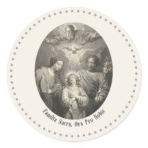 La Sainte Famille et Sainte Trinité Autocollant Ro