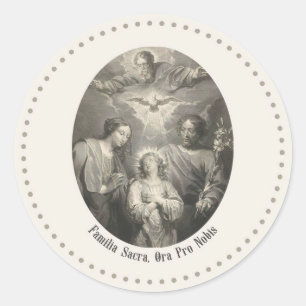 La Sainte Famille et Sainte Trinité Autocollant Ro